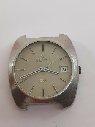 Vintage Certina 288 Watch Automatic Cal.  25 - 671 Swiss Made For Project