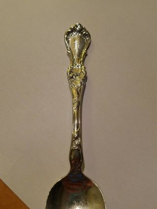 Antique,  Vintage Collectible Spoon 6 " 1835 R.  Wallace Silver Plate Pat.  June 6,  03
