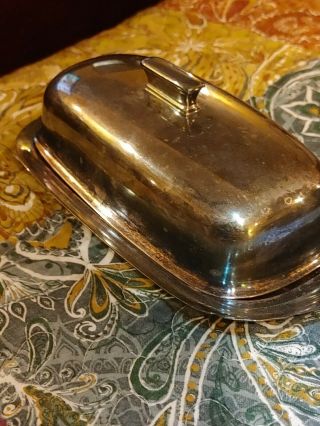 Reed & Barton Silverplate Butter Dish 1142 Vintage Antique