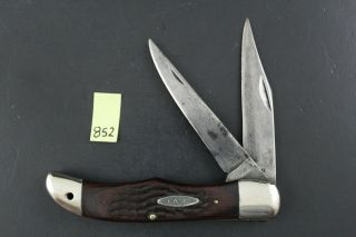 Case Xx 1975 6265 Wood Handle Folding Hunter Pocket Knife 852