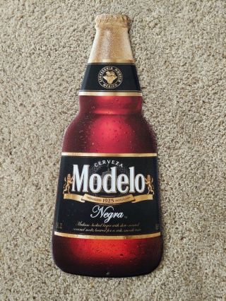 Negra Modelo Cerveza Beer Bottle Tin Metal Sign 22 