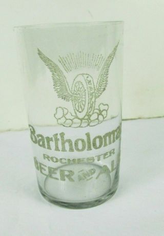 Bartholomay Beer Etched Glass Brewing Pre Pro Old Antique Beer Advertising