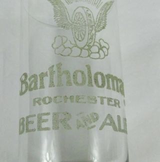 Bartholomay Beer Etched Glass Brewing Pre Pro Old Antique Beer Advertising 2