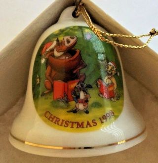 Grolier Collectibles Disney Christmas Bell Ornament Jungle Bells 1998