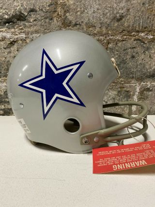Vintage Rawlings Dallas Cowboys Nfl 2 Bar Football Helmet Medium Hnfl Read