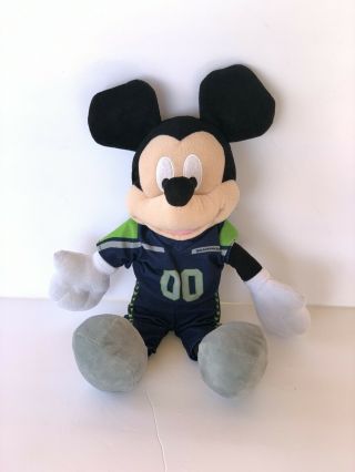 Seattle Seahawks Disney Mickey Mouse 16” Plush.