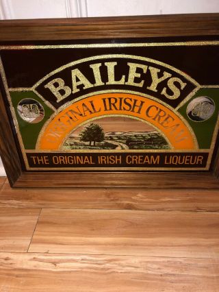 Baileys Irish Cream Liqueur Framed Mirror Man Cave Custom