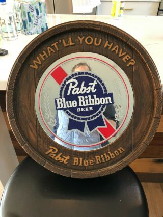 Vintage 1989 17” Pabst Blue Ribbon Beer What 