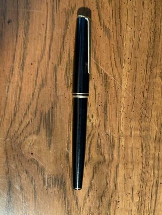 Vintage Montblanc Germany Black Fountain Pen 5.  25 " 14k Nib