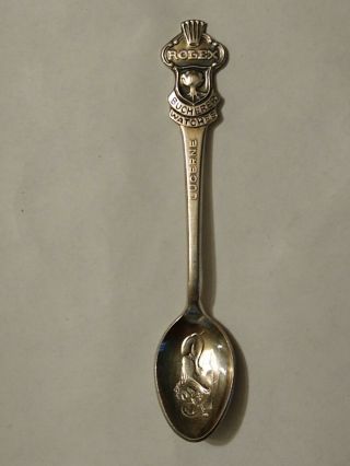 Vintage Collectible Lucerne Rolex Bucherer Of Switzerland Spoon With Lion 4 1/2 "
