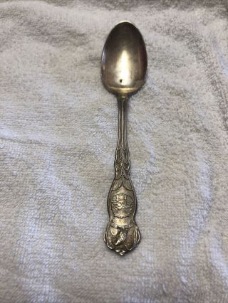 Antique Vintage Collectible Spoon 3.  75 " Wm Rogers&son Silver Plate - Aa Ohio