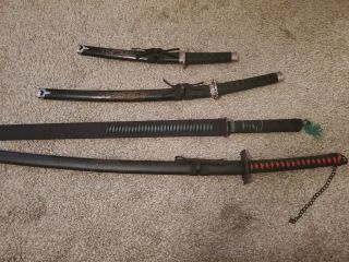 Japanese Samurai Swords Katana High Carbon Steel Ninja Blade
