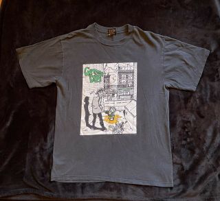 Green Day Vintage Tour Shirt Large