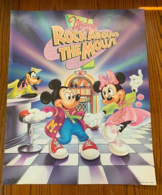 Vintage 1987 Disney Poster Mickey 