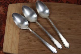 3 Holmes And Edwards Inlaid Silverplate Guest Of Honor 1935 Is Tablespoons Soup