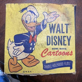 Vintage Walt Disney Film Home Movie Cartoons Beach Picnic Mickey’s Outbound 8mm