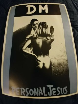 Vintage Depeche Mode Personal Jesus Uk Promo Poster