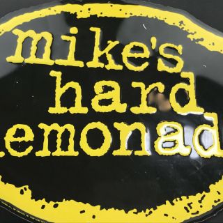 Mike ' s Hard Lemonade Tin Metal Lemon - Shaped Wall Sign For Man Cave Bar 19x28 2