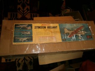 Vintage Sterling Stinson Reliant Airplane Kit Fs33