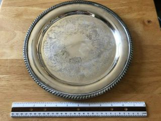 Wm Rogers Silver Plate Tray - 11 1/8 " - 4070