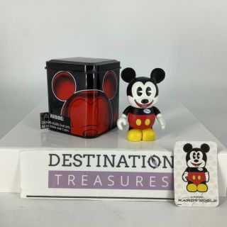 Disney Vinylmation Mickey Mouse Cast Member 1st Signed By Artist W Card & Box