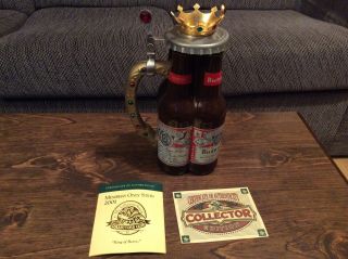 2001 Anheuser Busch Budweiser King Of Beers Stein Members Only Cb18