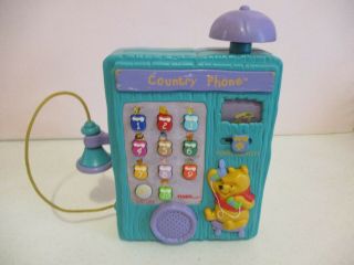 Winnie The Pooh - Country Phone - 1997 - Disney - Tiger Electronics - Educational - Vintage -