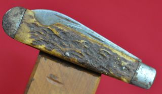 Vintage Camillus Cutlery Co.  2 Blade Pocket Knife With Bone Handles