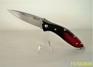 Kershaw 1460br Splinter Gents Liner Lock Black/red Smoke Aluminum Pocket Knife