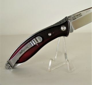 Kershaw 1460BR Splinter Gents Liner Lock Black/Red Smoke Aluminum Pocket Knife 3