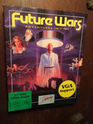 Future Wars: Adventures In Time 1989 Vintage Computer Video Game 5.  25” Disks