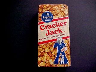 Vintage 1960 Cracker Jack Box Old Advertising Candy & Nuts Empty Box
