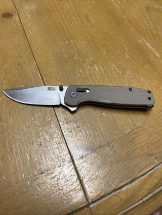 Sog Terminus Xr Flip Assisted Folding Knife 3 " D2 Tool Steel Blade G10 Handle