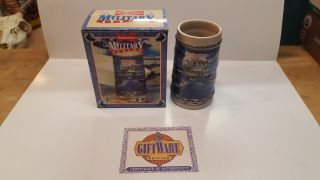 1995 Budweiser Salutes The Military Navy Series Beer Stein