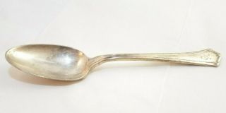 Antique Sterling Silver Rw&s Wallace Spoon 35g Monogrammed
