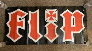 Vintage Flip Skateboards 47x22in Tyvek Banner Poster