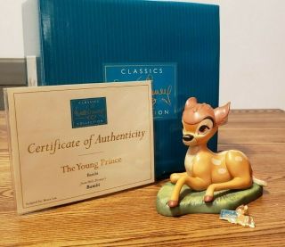 Wdcc Disney Classics Bambi,  The Young Prince.  With Box/coa With Pin