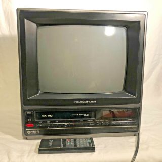 Vintage Mgn Mvr9500 Telecorder Tv Vcr Combo 13 " Color Television Monitor
