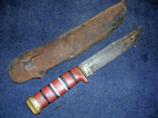 Unique Vintage WWII Era Theater Made Hunting or Fighting Knife One Of A Kind 2