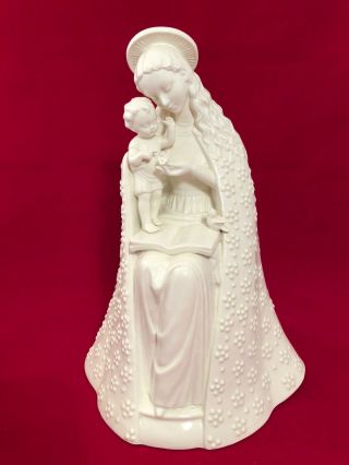 Vintage Goebel Madonna And Baby Jesus Statue 11 1/4 Inch Tall 10/3 Old Mark
