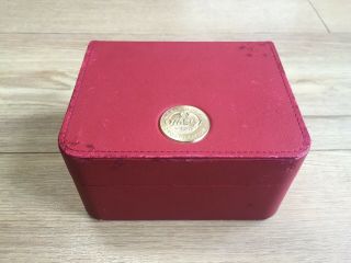 Vintage Omega Watch Box With Gold Emblem 2