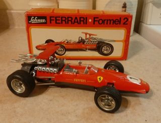 Vintage Schuco Ferrari Formel 2 Wind Up Race Car