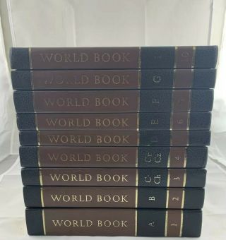 Vintage The World Book Encyclopedia Hardcover 21 Book Set.  Missing 9th Book H