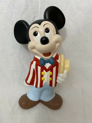 Vintage Walt Disney Prod Clay Ceramic 9 " Mickey Mouse Figure