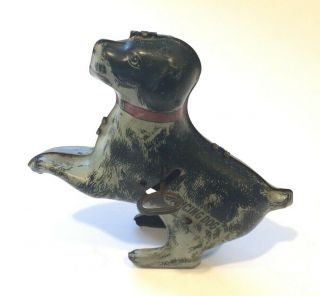 Vintage Metal Toy Dancing Dog Wind - Up Lindstrom Tool&toy Co.  1920 