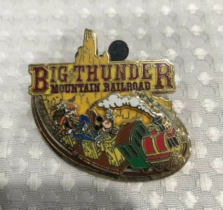 Disney Trading Pin Big Thunder Mountain Railroad Attraction Ride Moving Train