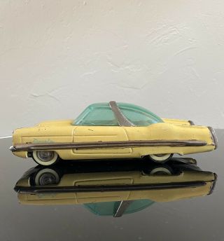 Yonezawa Lincoln Xl - 500 Sun Deck Tin Toy Yellow See Photos