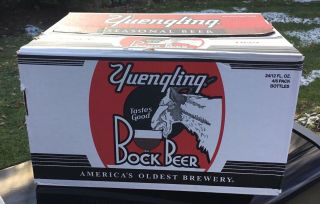 Vintage Yuengling Bock Beer Carry Case Pottsville Pa Drinking Goat Advertising