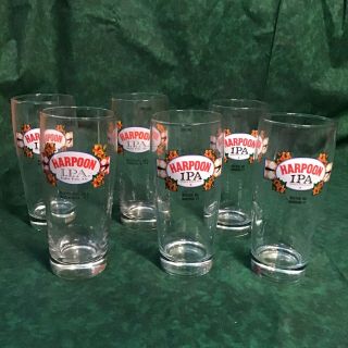 Harpoon Ipa Pint Beer Glasses 16 Oz,  Boston,  Ma. ,  Set Of 6