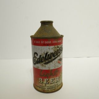 Edelweiss Light Beer Cone Top Beer Can Chicago,  Illinois.